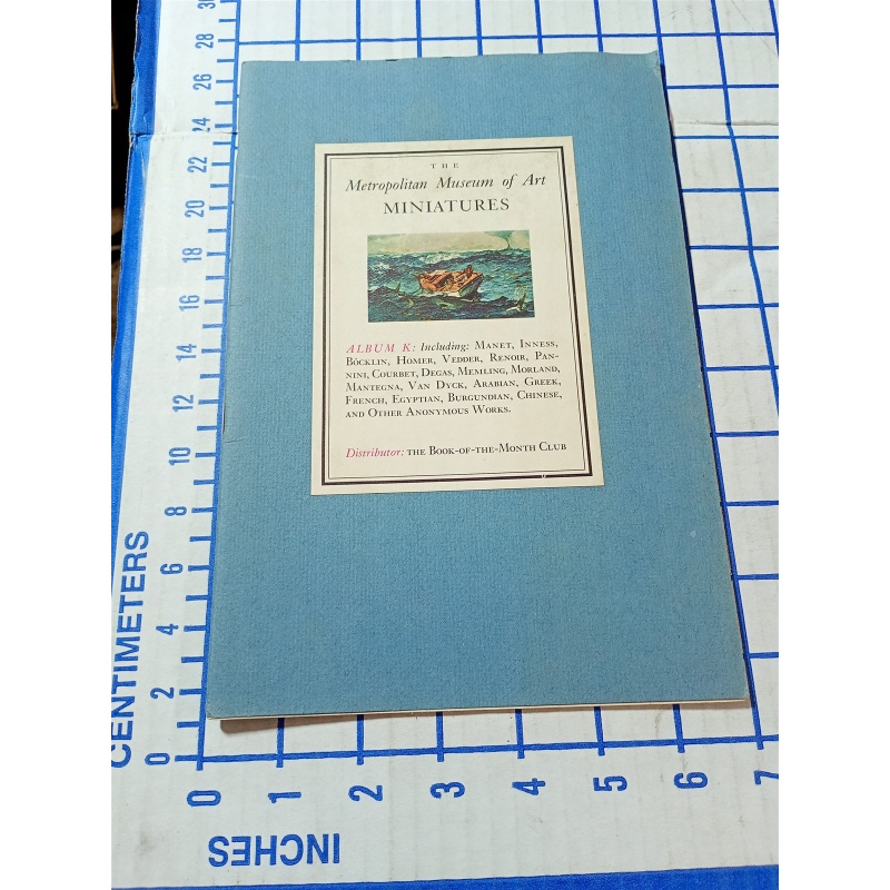 THE METROPOLITAN MUSEUM OF ART MINIATURES Album K