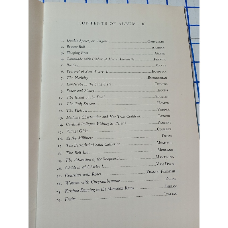 THE METROPOLITAN MUSEUM OF ART MINIATURES Album K