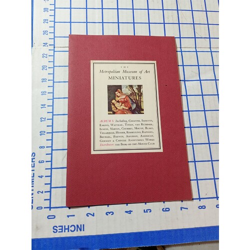 THE METROPOLITAN MUSEUM OF ART MINIATURES Album S