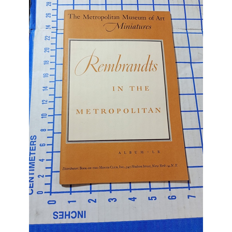 THE METROPOLITAN MUSEUM OF ART MINIATURES REMBRANDTS IN THE METROPOLITAN
