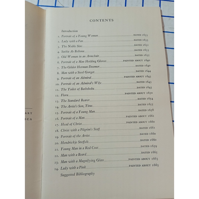 THE METROPOLITAN MUSEUM OF ART MINIATURES REMBRANDTS IN THE METROPOLITAN