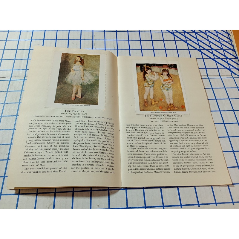 THE METROPOLITAN MUSEUM OF ART MINIATURES RIGURE PAINTING BY RENOIR