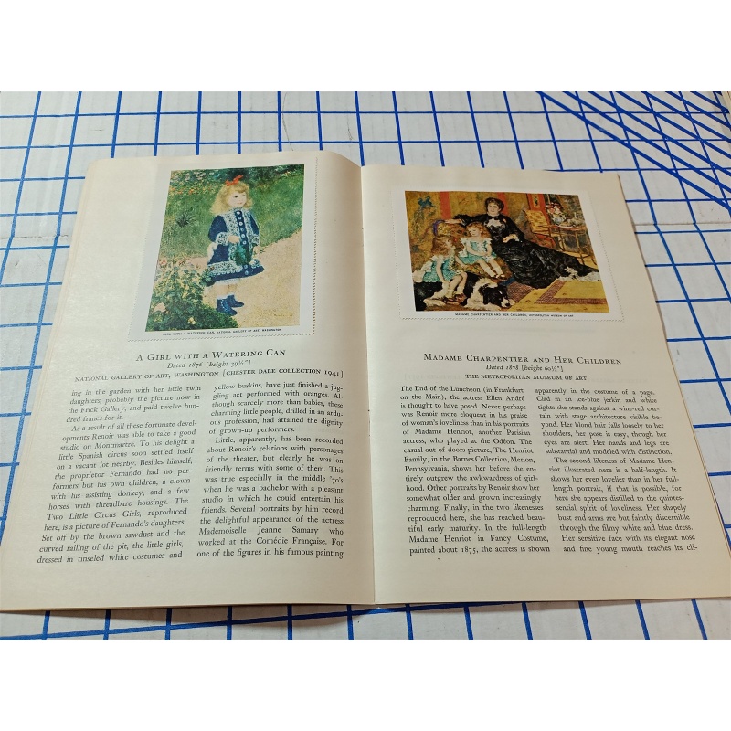 THE METROPOLITAN MUSEUM OF ART MINIATURES RIGURE PAINTING BY RENOIR