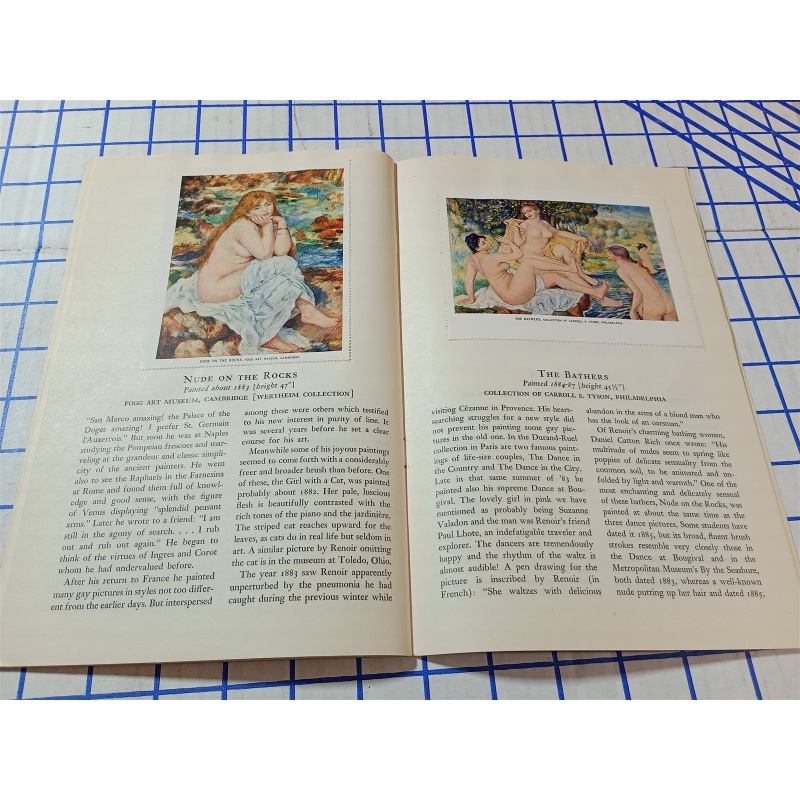 THE METROPOLITAN MUSEUM OF ART MINIATURES RIGURE PAINTING BY RENOIR