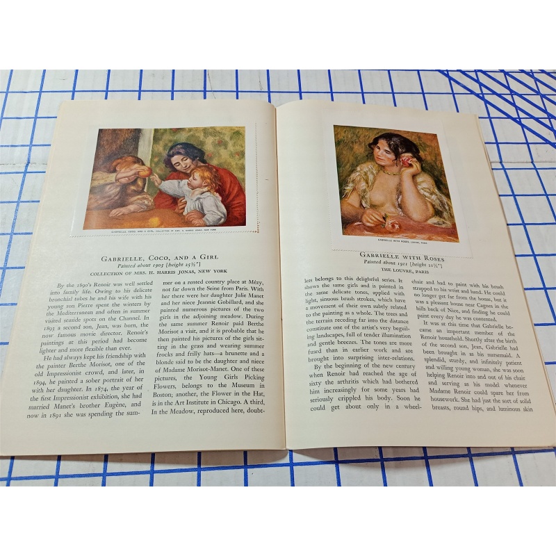 THE METROPOLITAN MUSEUM OF ART MINIATURES RIGURE PAINTING BY RENOIR