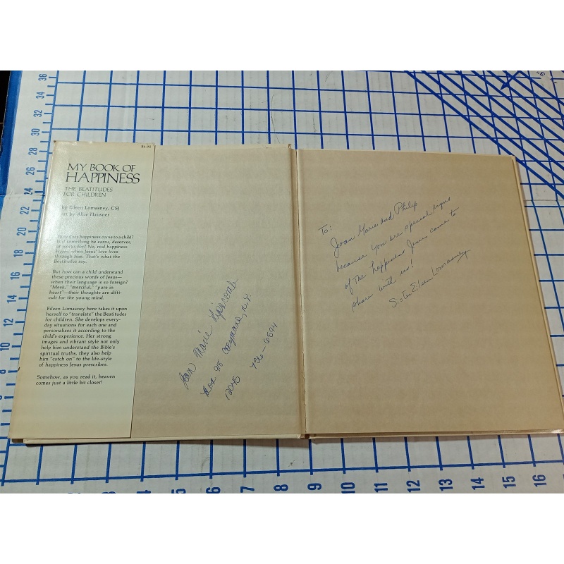 1976 My Book of Happiness: Beatitudes for Children by Eileen Lomasney HB