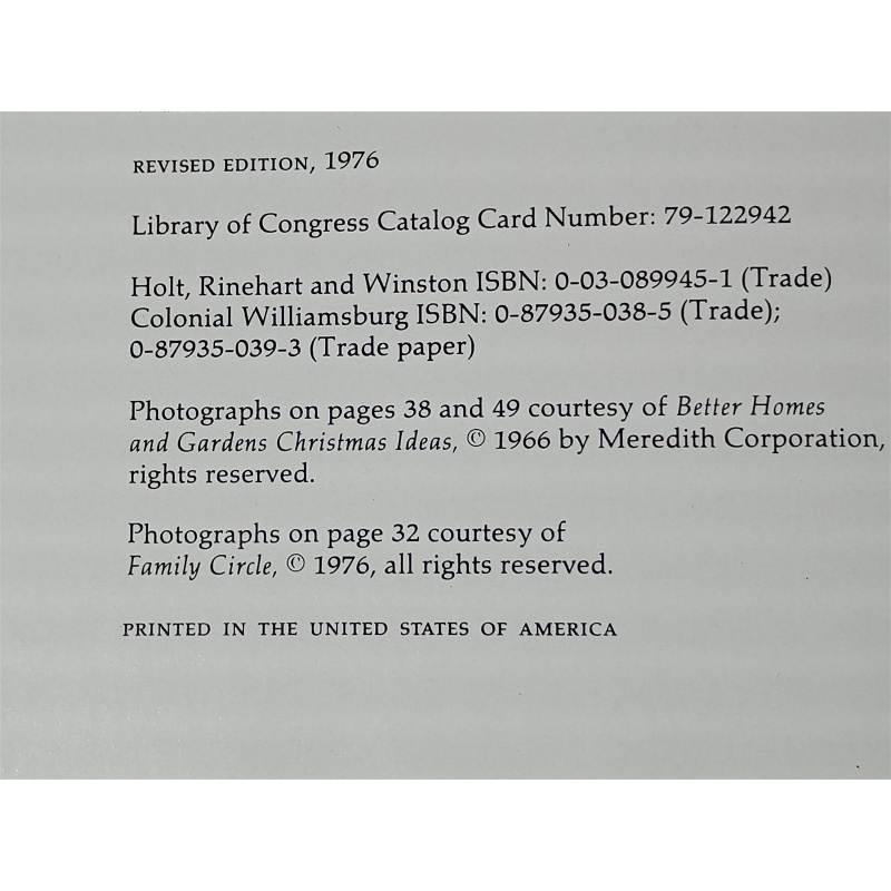 Christmas in Williamsburg - Young 