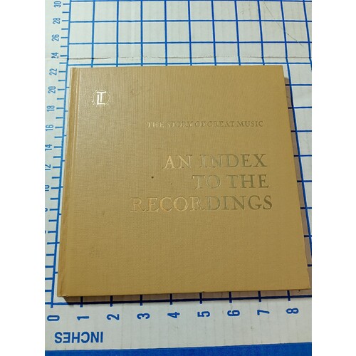 VTG/THE STORY OF GREAT MUSIC/AN INDEX TO THE RECORDINGS BOOK