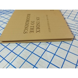 VTG/THE STORY OF GREAT MUSIC/AN INDEX TO THE RECORDINGS BOOK