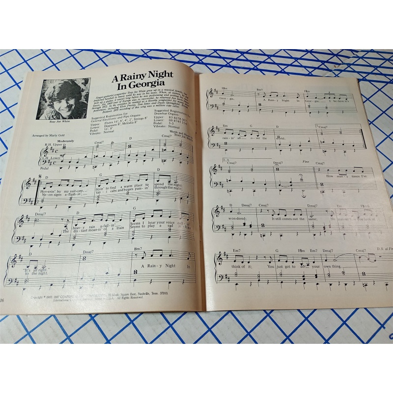  SHEET MUSIC MAGAZINE 1987 AT THIS MOMENT 1979 HYMNE JUNE/ JULY