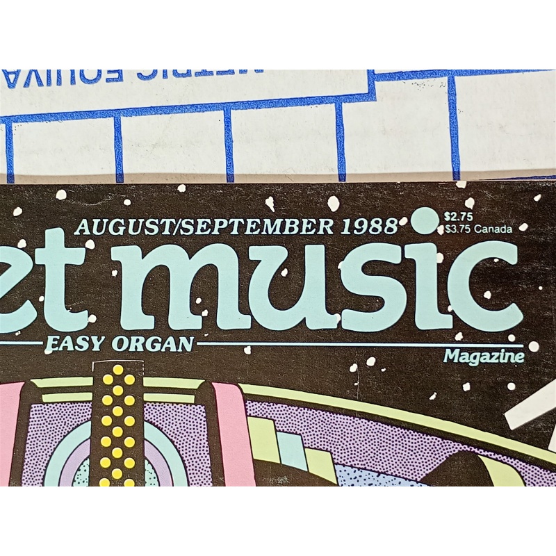 Sheet Music Magazine Hollywood Melodies Piano Guitar August September 1988