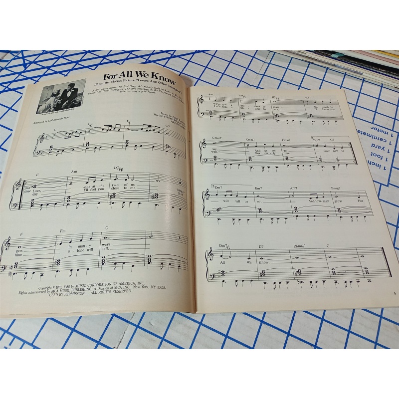 Sheet Music Magazine Hollywood Melodies Piano Guitar August September 1988