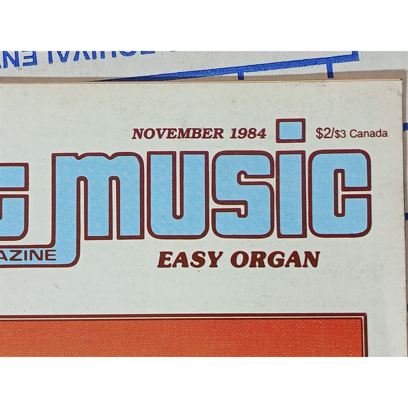 Sheet Music Magazine November 1984 “Softly, As In A Morning Sunrise”