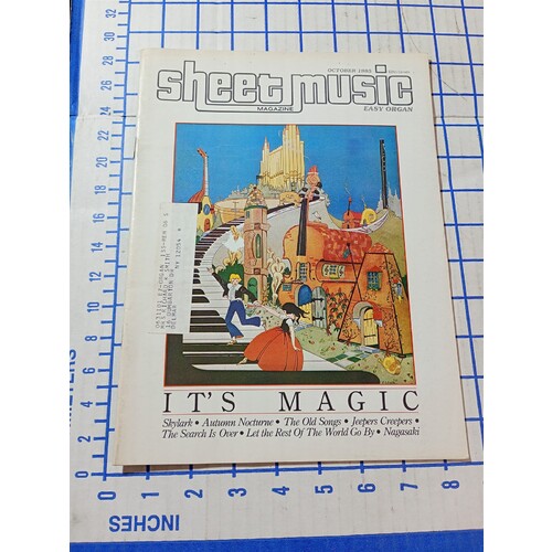 Sheet Music Magazine October 1985 Easy Piano/Guitar Its Magic