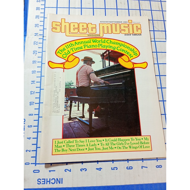 Sheet Music Magazine Volume 9 Number 6 August/September 1985