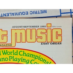 Sheet Music Magazine Volume 9 Number 6 August/September 1985