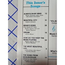 Sheet Music Magazine "Great Romantic Love Songs" Vintage 1984