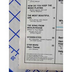 Sheet Music Magazine "Great Romantic Love Songs" Vintage 1984