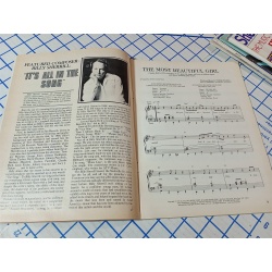 Sheet Music Magazine "Great Romantic Love Songs" Vintage 1984