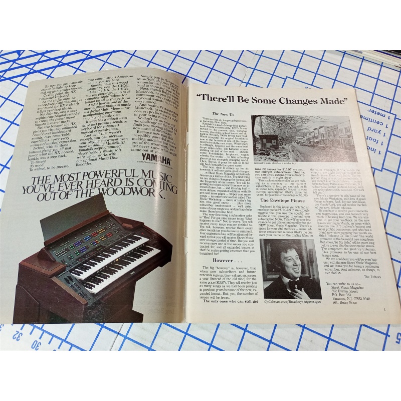 SHEET MUSIC Magazine Jan Feb 1989 The Music of Jule Styne