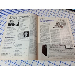 SHEET MUSIC Magazine Jan Feb 1989 The Music of Jule Styne