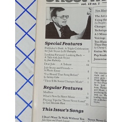 SHEET MUSIC Magazine Jan Feb 1989 The Music of Jule Styne