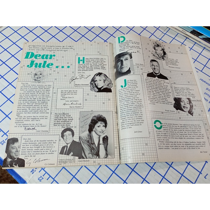 SHEET MUSIC Magazine Jan Feb 1989 The Music of Jule Styne