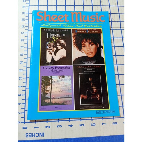 Sheet Music Magazine "Hollywood Today And Yesterday" Vintage 1993