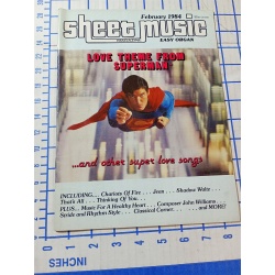 Superman sheet music magazine love theme from Superman 1984 