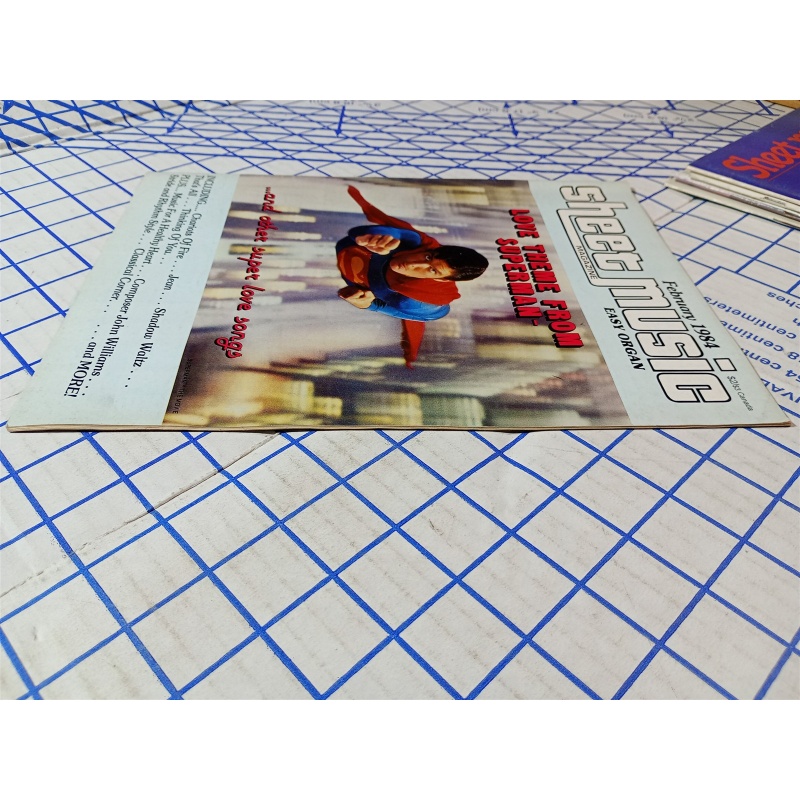 Superman sheet music magazine love theme from Superman 1984 