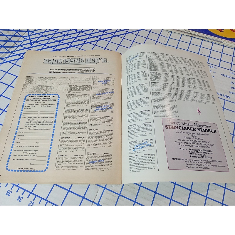 Superman sheet music magazine love theme from Superman 1984 