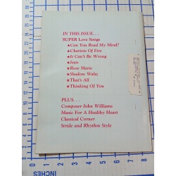 Superman sheet music magazine love theme from Superman 1984 