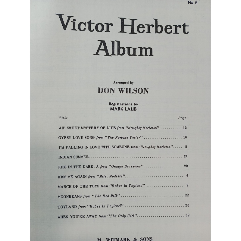 Victor Herbert Album Series for All Organs No.5