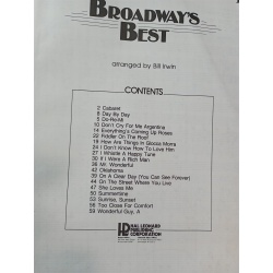 BROADWAYS BEST ARRANGED BY BILL IRWIN HAL LEONARD EASY ORGAN ADVENTURE SERIES 13