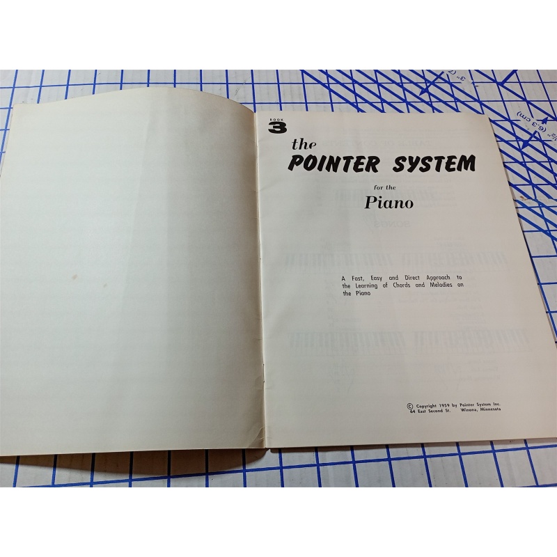  THE POINTER SYSTEM FOR THE PIANO BOOK 3