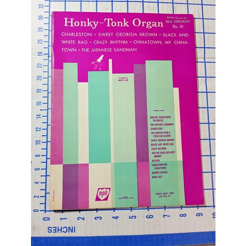 Honky-Tonk Organ MPH Seires For Organs No. 18 
