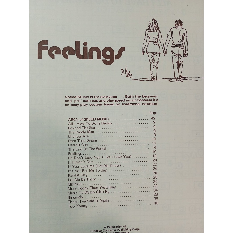 Vintage/Used - Feelings - Easy Play Speed Music 42 