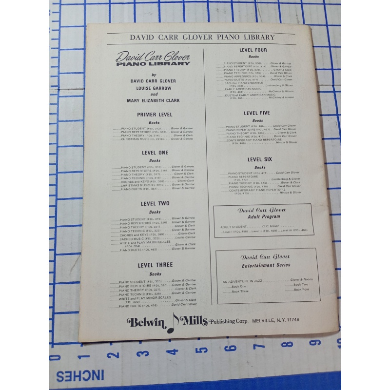 LEVEL TWO PIANO THEORY A PROGRAMMED TEXT BY MARY ELIZABETH CLARK AND DAVID CARR