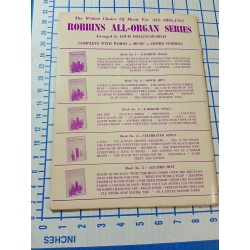 Robbins All Organ Series No. 3 Familiar Songs Sheet Music robbins music Corp.