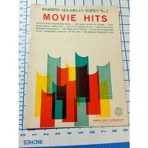 Robbins All Organ Series No. 3 Familiar Songs Sheet Music robbins music Corp.