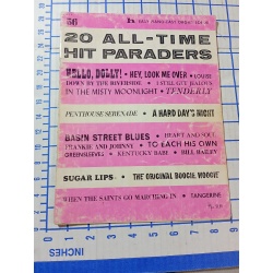 20 All-Time Hit Paraders #56 Hello, Dolly Greensleeves Organ Solos Songbook