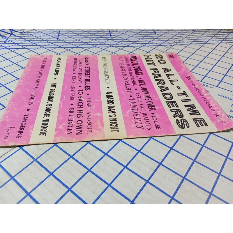 20 All-Time Hit Paraders #56 Hello, Dolly Greensleeves Organ Solos Songbook