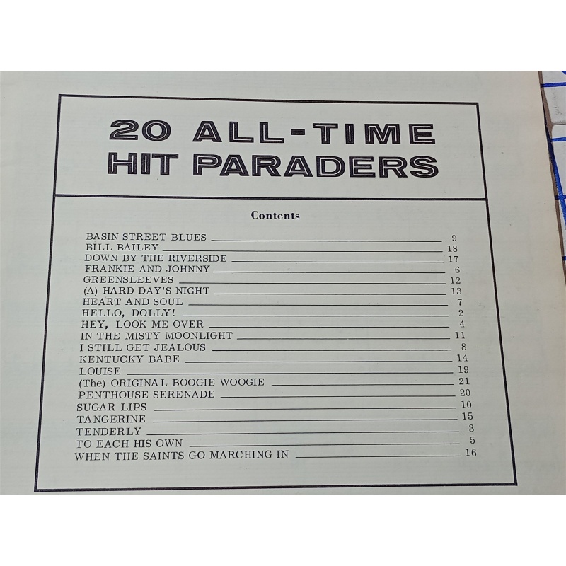 20 All-Time Hit Paraders #56 Hello, Dolly Greensleeves Organ Solos Songbook