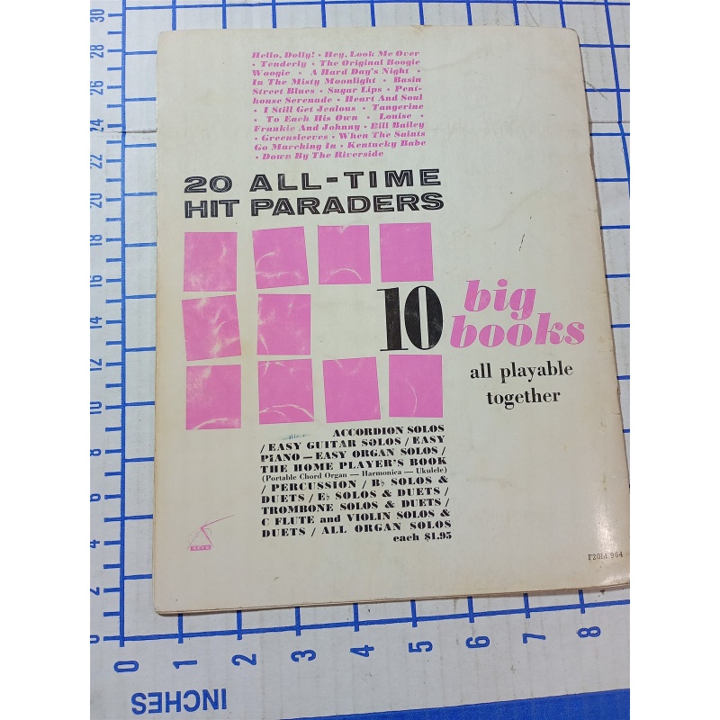 20 All-Time Hit Paraders #56 Hello, Dolly Greensleeves Organ Solos Songbook