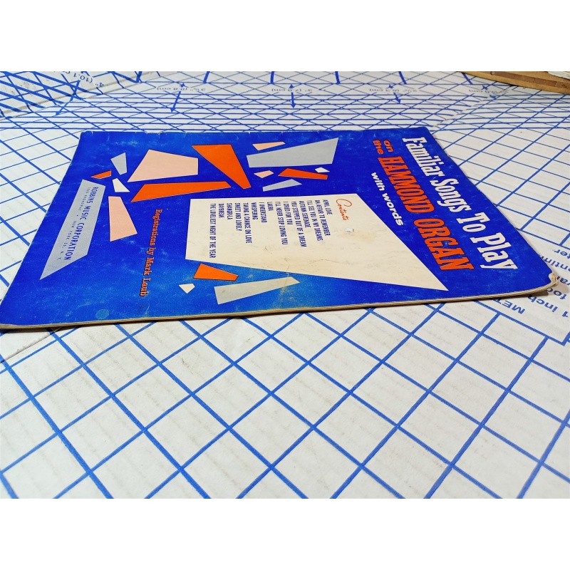 Familiar Songs To Play On The Hammond Organ with words 