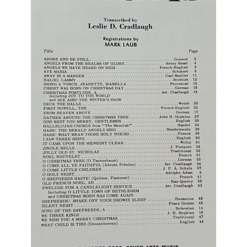 Christmas Music for All Organs No.6 by Mark Laub