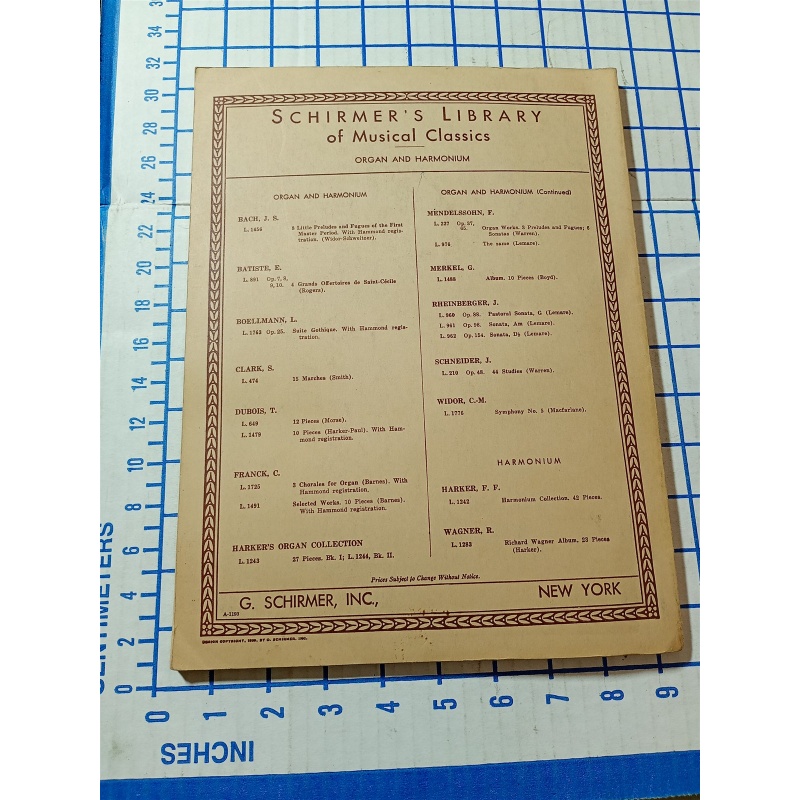 The Organ by John Stainer & F. Flaxington Harker