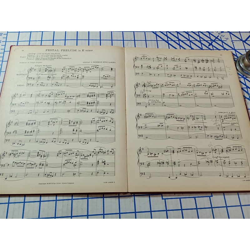 Thirty Preludes for Organ H Clough Leighter Oliver Ditson Co