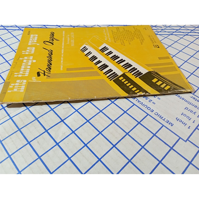 Hits Through The Years for Hammond Organ BOOK 1