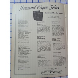 Hits Through The Years for Hammond Organ BOOK 1